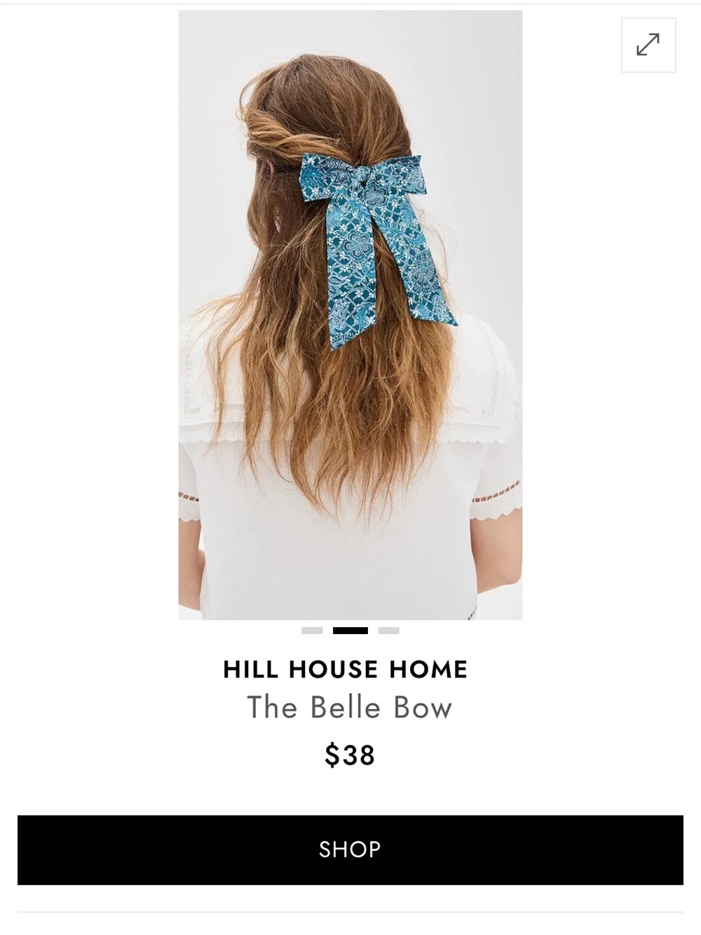 Hill House The Belle Bow in Callico Trellis
